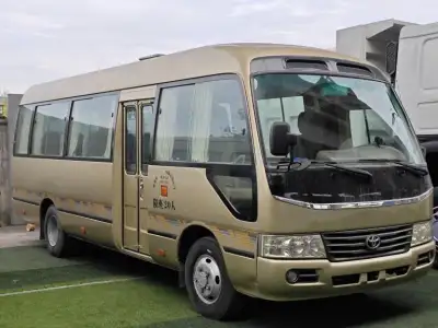 2012 Toyota Coaster minibus thumbnail 3