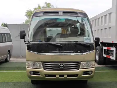 2012 Toyota Coaster minibus thumbnail 2